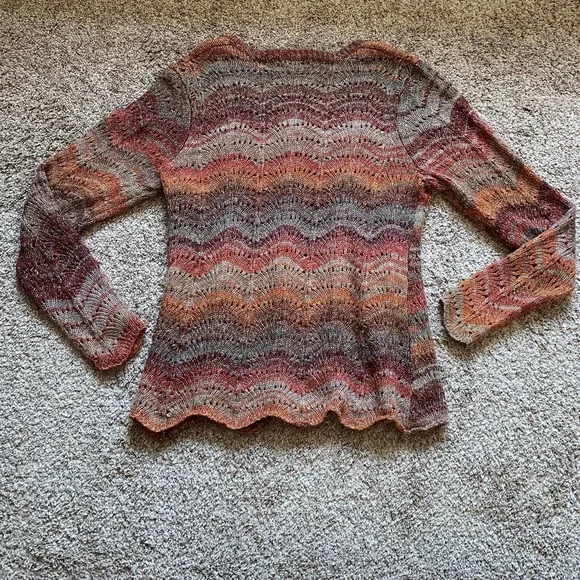 Noble Outfitters Sweater Womens XL Multicolor Long Sleeve Equestrian Apparel - Picture 2 of 10